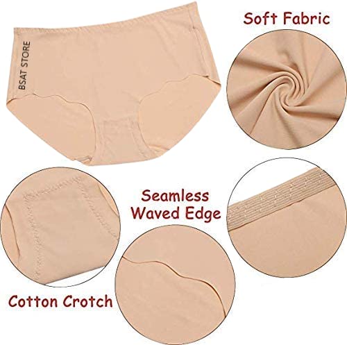 Women's Ice Silk Blend Invisible Lines No Show Hipster Panty (Pack of 2)