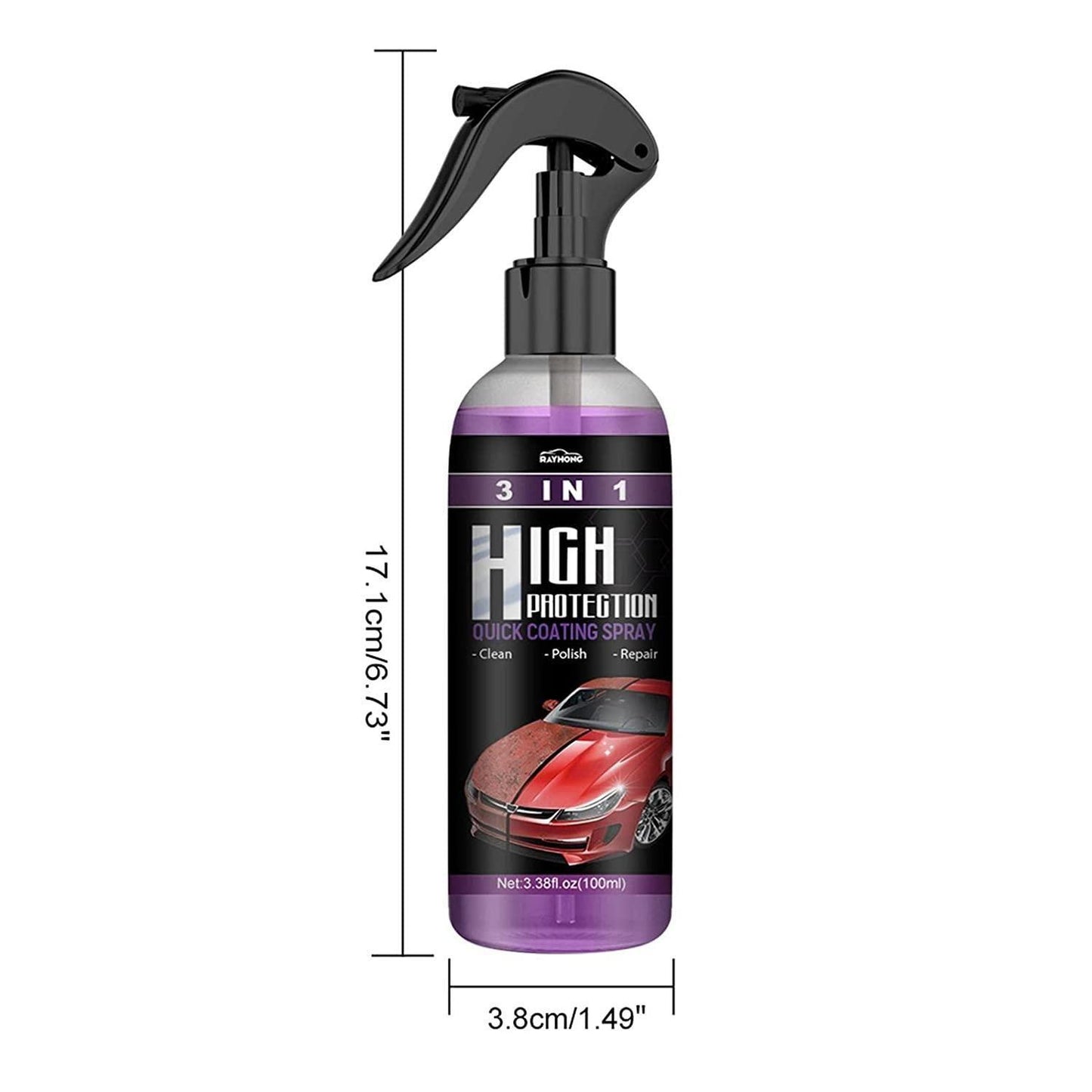 Hydrophobic Polish Nano Coating Agent Car, Motorcycles, Boats (Pack of 2)