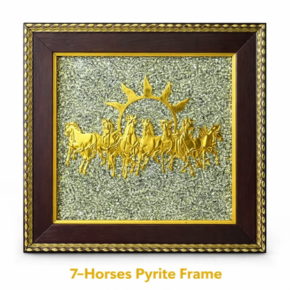 7 Horses on Pyrite Frame