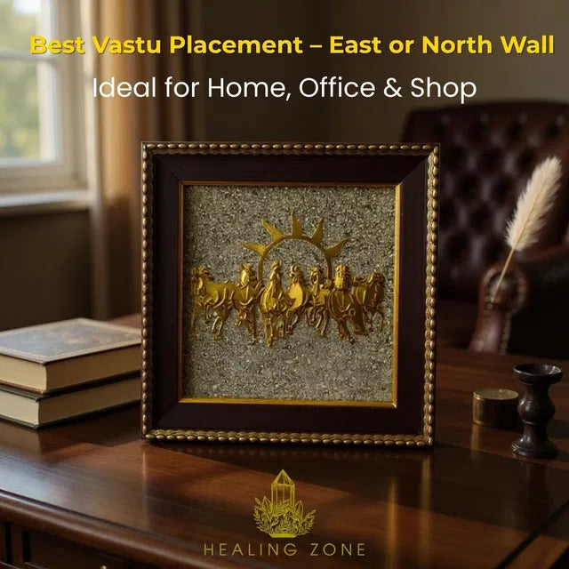 7 Horses on Pyrite Frame